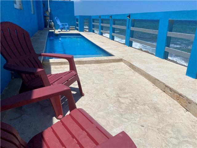 הוילה ארסיבו Casita Familiar Con Vista Al Mar Y Piscina מראה חיצוני תמונה